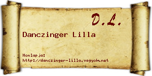 Danczinger Lilla névjegykártya